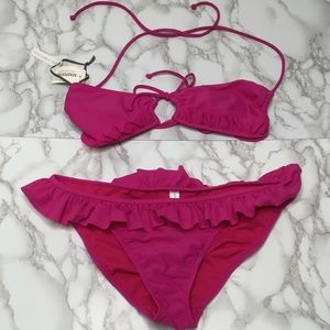 NWT Aeropostale Pink Bikini Sz S/M